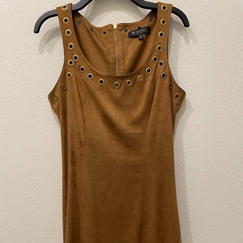 Guess Grommet Suede Mini Dress XXS